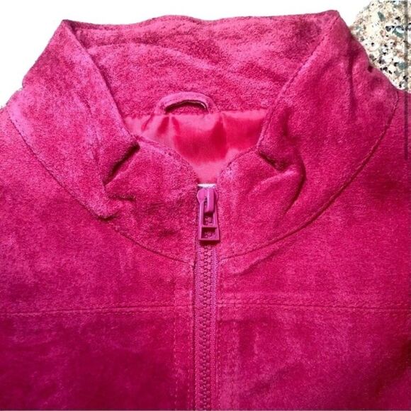 Arizona Jean Company Suede Vest in Hot Pink Women’s Large - Picture 2 of 6